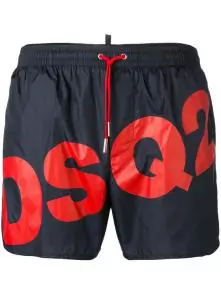 dsquared2 underwear short collections hommes dsq2 logo red